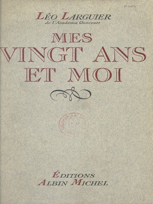 cover image of Mes vingt ans et moi
